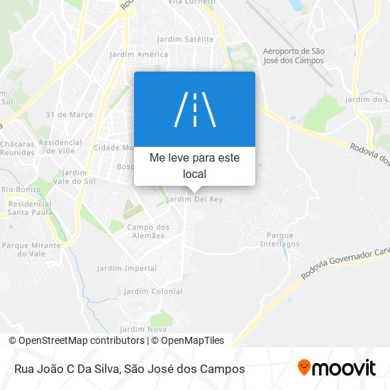 Rua João C Da Silva mapa