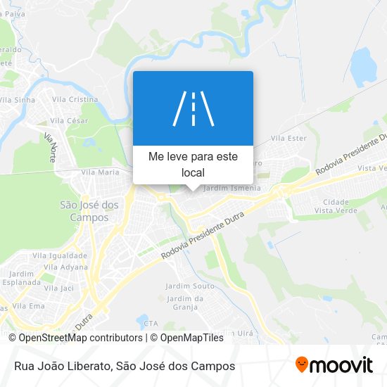 Rua João Liberato mapa