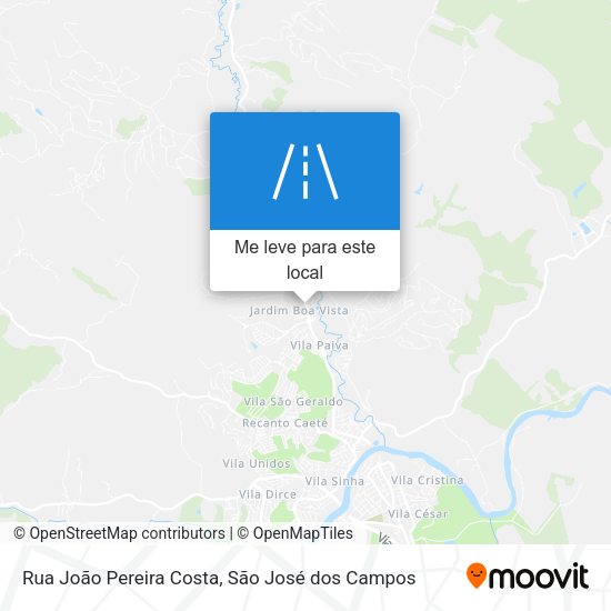 Rua João Pereira Costa mapa