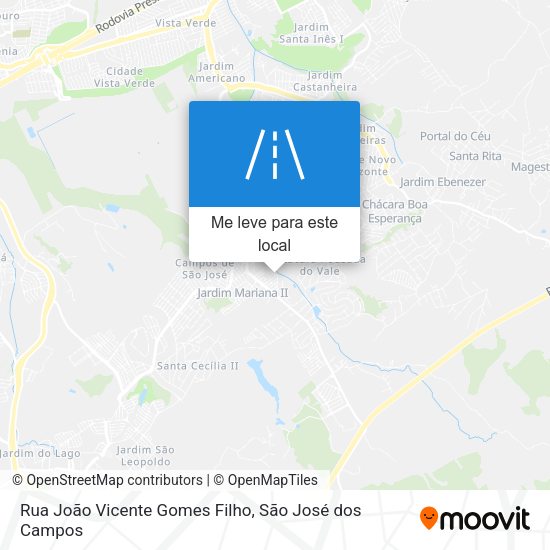 Rua João Vicente Gomes Filho mapa