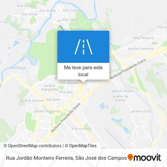 Rua Jordão Monteiro Ferreira mapa