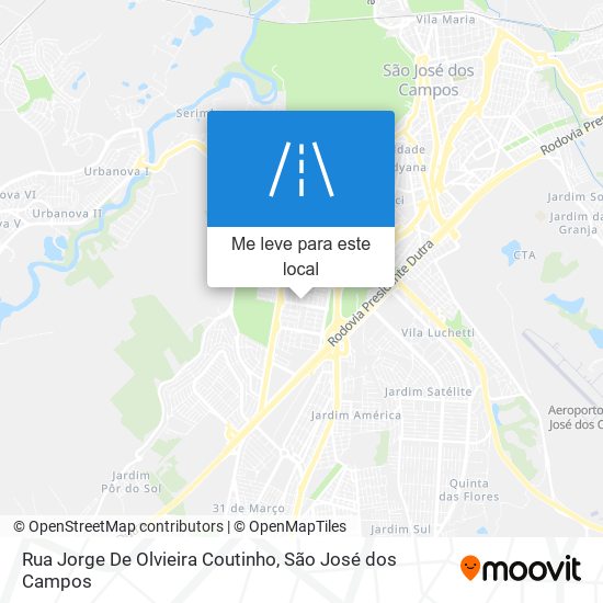 Rua Jorge De Olvieira Coutinho mapa