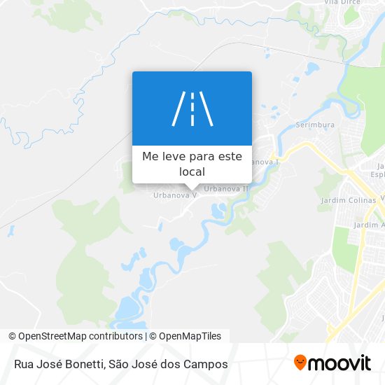 Rua José Bonetti mapa