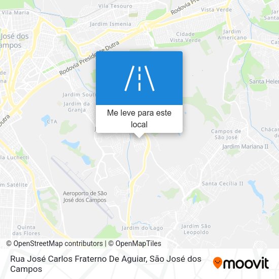 Rua José Carlos Fraterno De Aguiar mapa