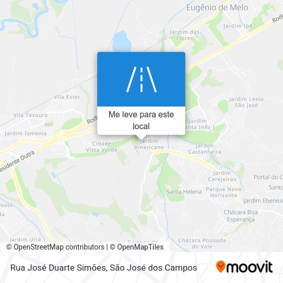 Rua José Duarte Simões mapa