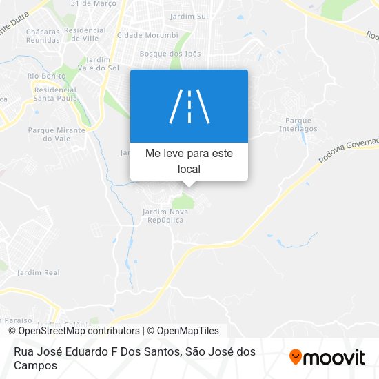 Rua José Eduardo F Dos Santos mapa