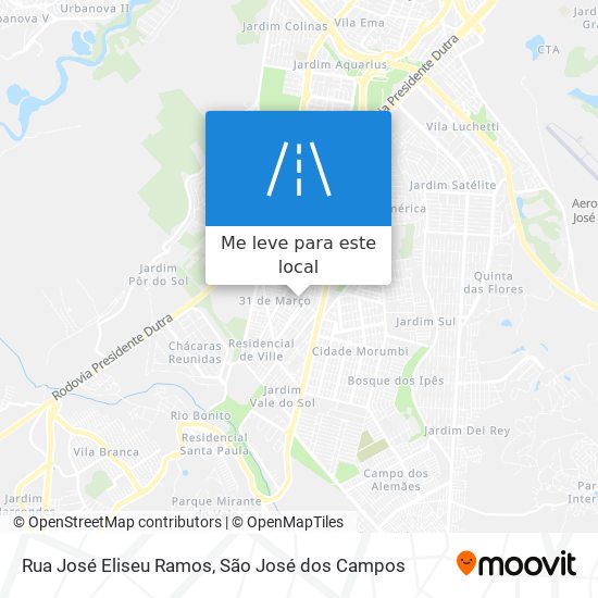 Rua José Eliseu Ramos mapa