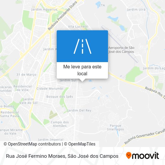 Rua José Fermino Moraes mapa
