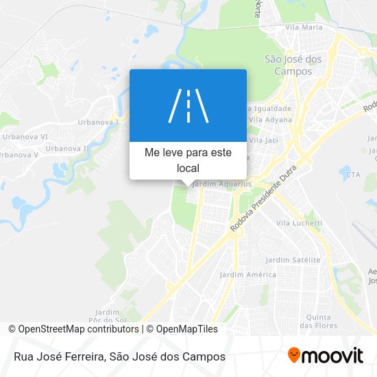 Rua José Ferreira mapa