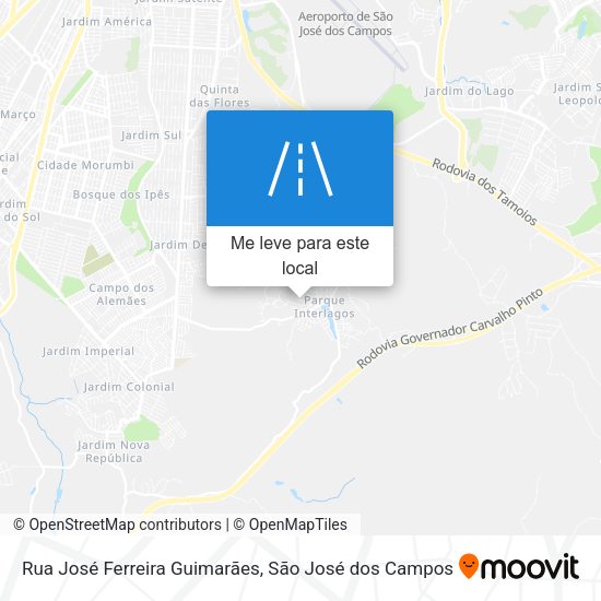 Rua José Ferreira Guimarães mapa