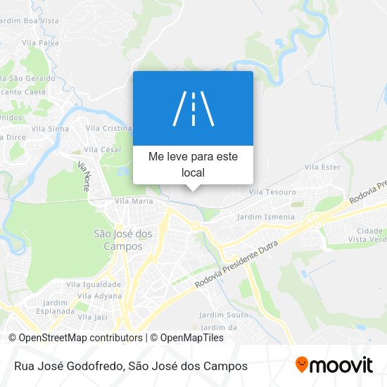 Rua José Godofredo mapa
