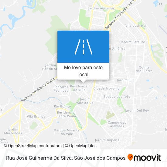Rua José Guilherme Da Silva mapa
