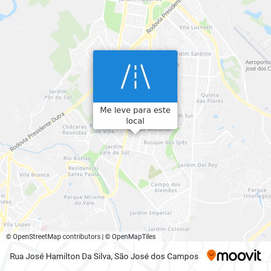 Rua José Hamilton Da Silva mapa