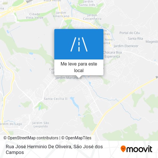 Rua José Herminio De Oliveira mapa