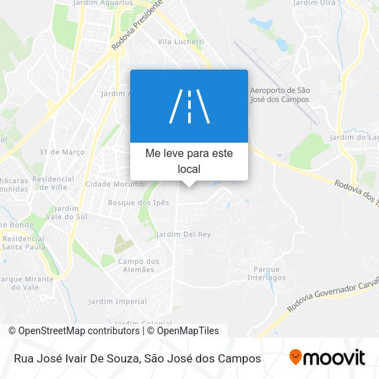 Rua José Ivair De Souza mapa