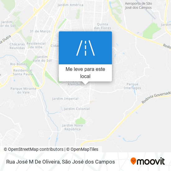 Rua José M De Oliveira mapa