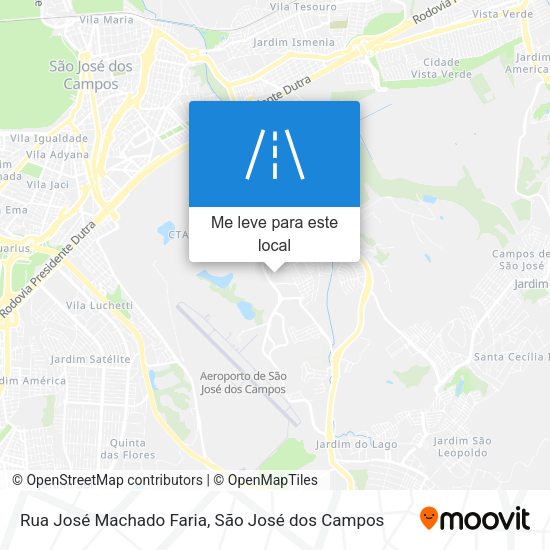 Rua José Machado Faria mapa
