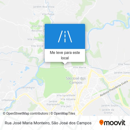 Rua José Maria Monteiro mapa