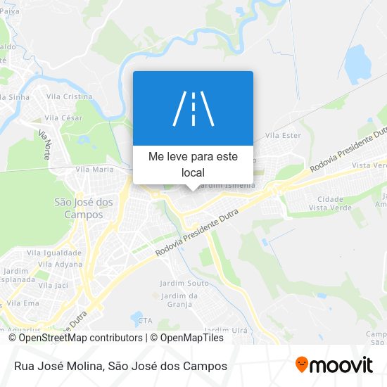 Rua José Molina mapa