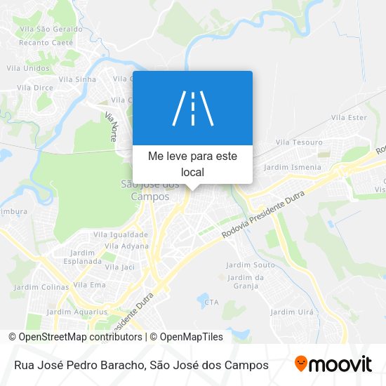 Rua José Pedro Baracho mapa