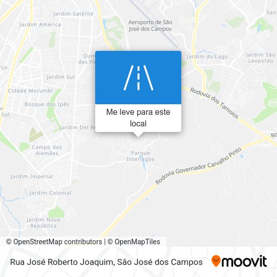 Rua José Roberto Joaquim mapa