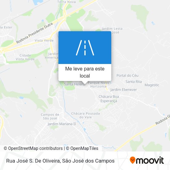 Rua José S. De Oliveira mapa