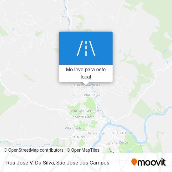 Rua José V. Da Silva mapa