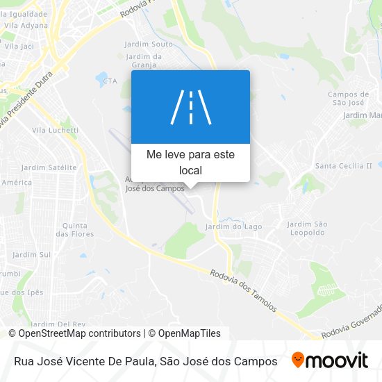 Rua José Vicente De Paula mapa