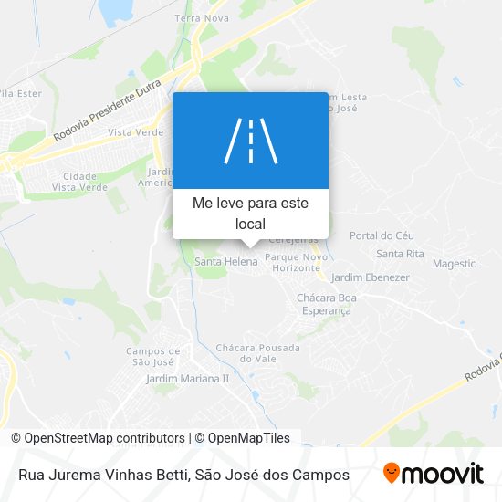 Rua Jurema Vinhas Betti mapa