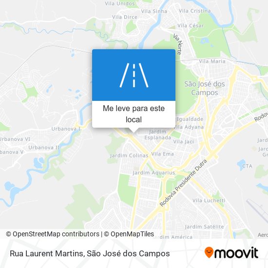 Rua Laurent Martins mapa