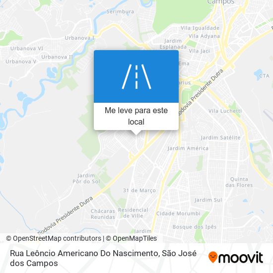 Rua Leôncio Americano Do Nascimento mapa