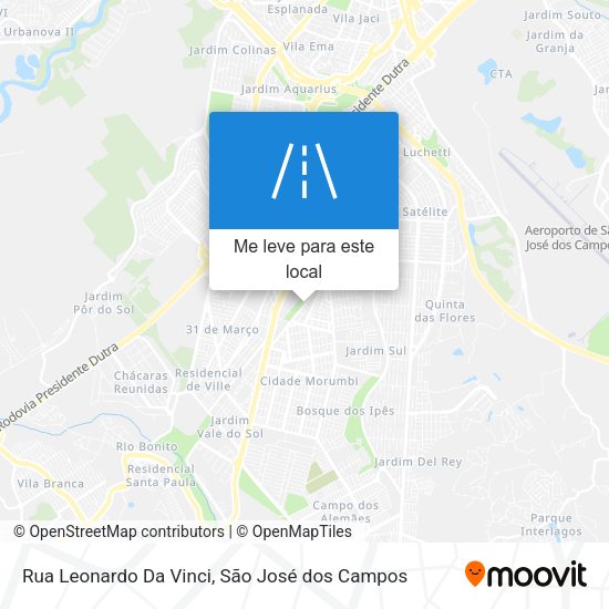 Rua Leonardo Da Vinci mapa