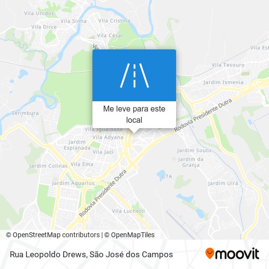 Rua Leopoldo Drews mapa