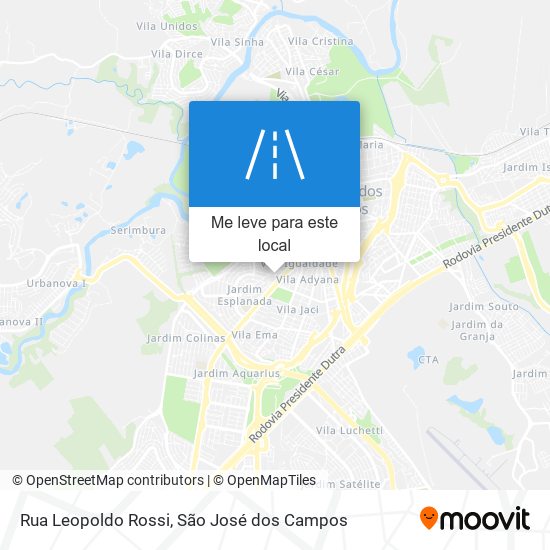 Rua Leopoldo Rossi mapa