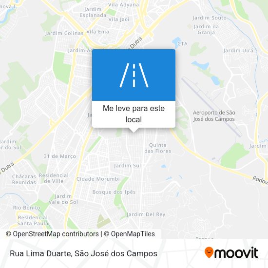 Rua Lima Duarte mapa