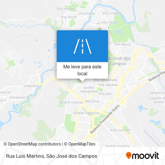 Rua Luis Martins mapa