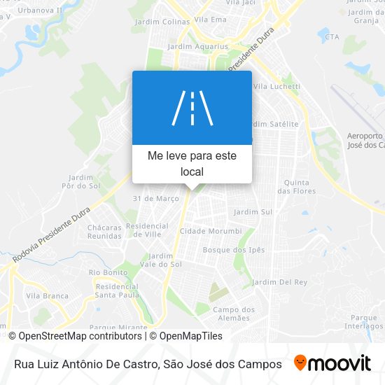 Rua Luiz Antônio De Castro mapa