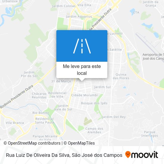 Rua Luiz De Oliveira Da Silva mapa