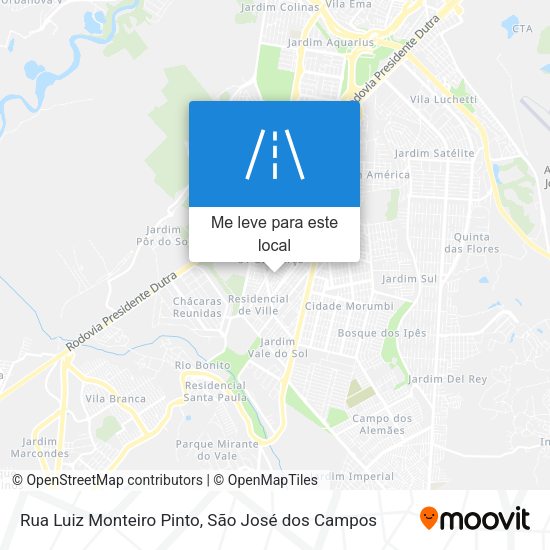 Rua Luiz Monteiro Pinto mapa