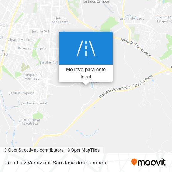 Rua Luíz Veneziani mapa