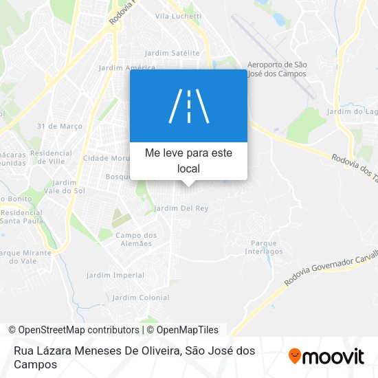 Rua Lázara Meneses De Oliveira mapa
