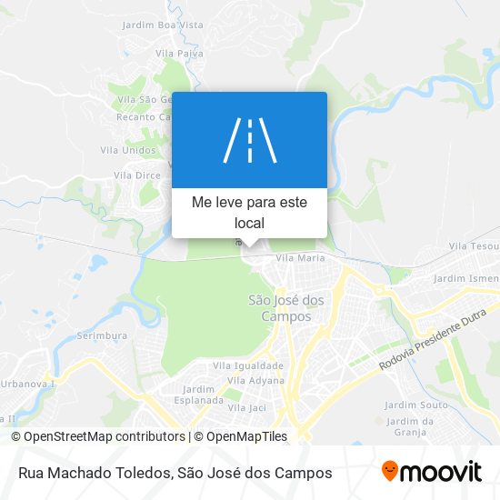 Rua Machado Toledos mapa