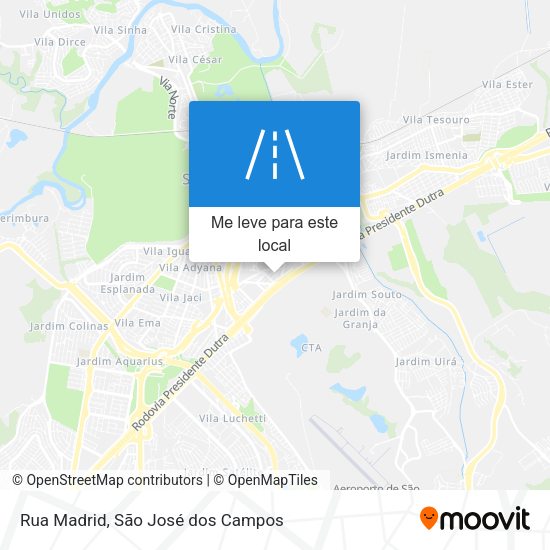 Rua Madrid mapa