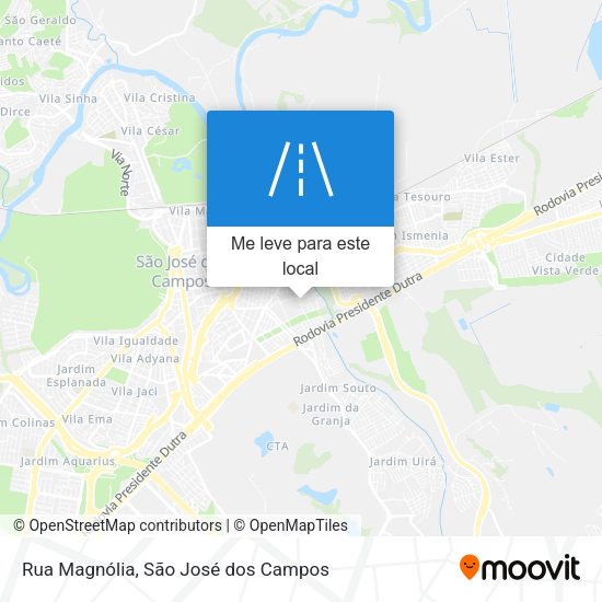 Rua Magnólia mapa