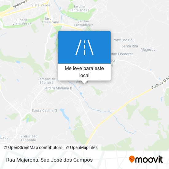 Rua Majerona mapa