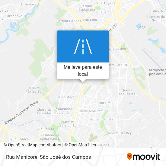 Rua Manicore mapa