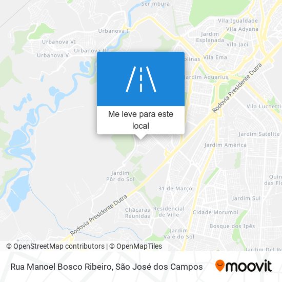 Rua Manoel Bosco Ribeiro mapa