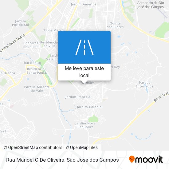 Rua Manoel C De Oliveira mapa