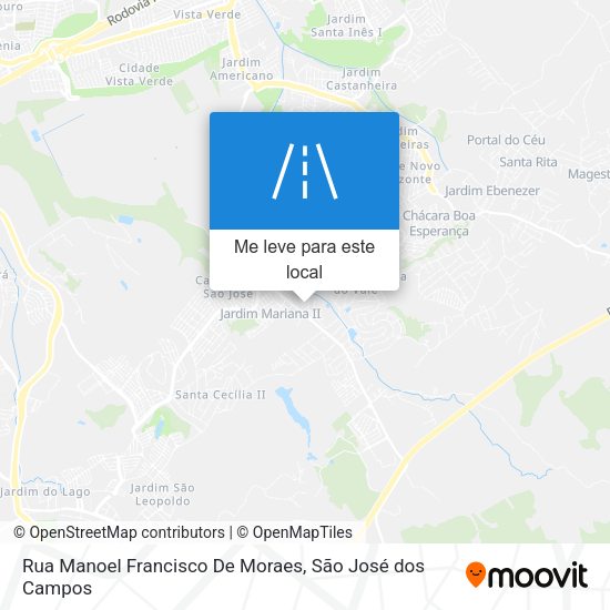 Rua Manoel Francisco De Moraes mapa