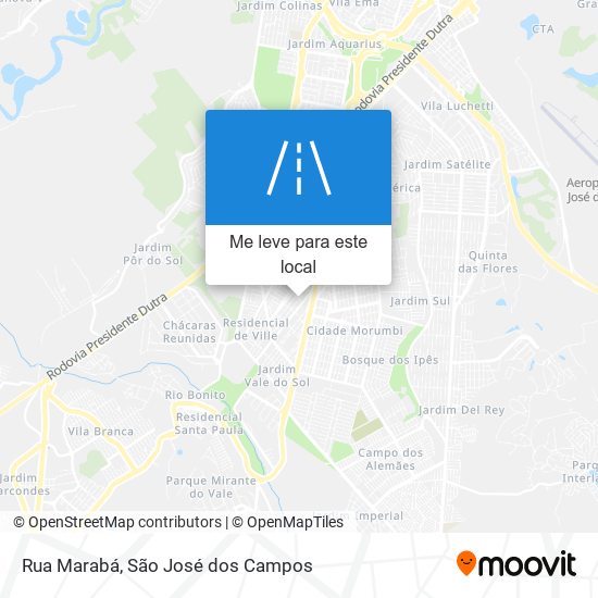 Rua Marabá mapa